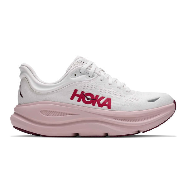 HOKA BONDI 9 Womens (B) White / Pink Opal
