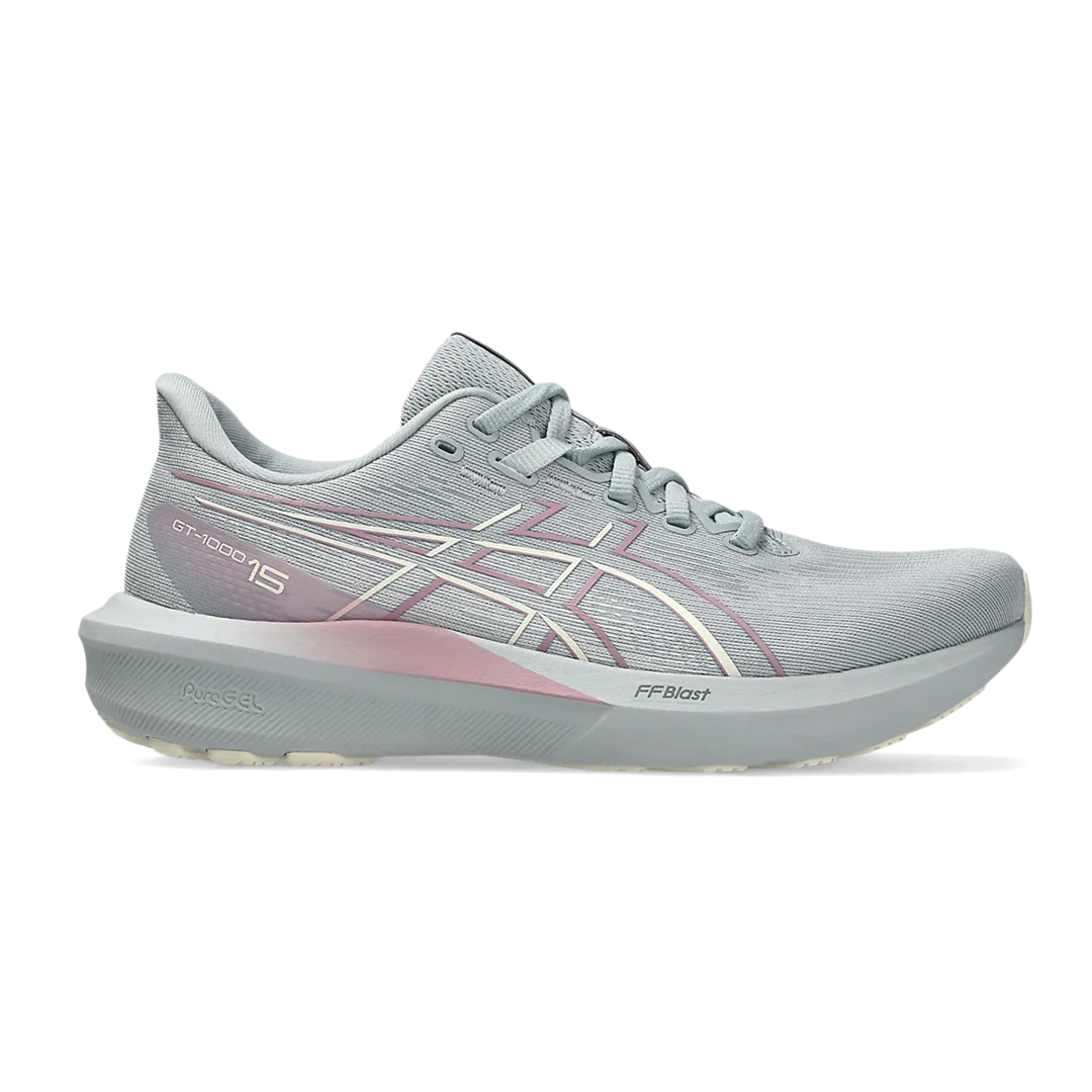 ASICS GT-1000 15 WOMEN (D) PIEDMONT GREY/TARO PURPLE