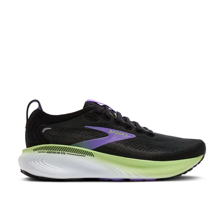 BROOKS ADRENALINE GTS 25 Womens (D) BLACK/BLACKENED PEARL/PURPLE