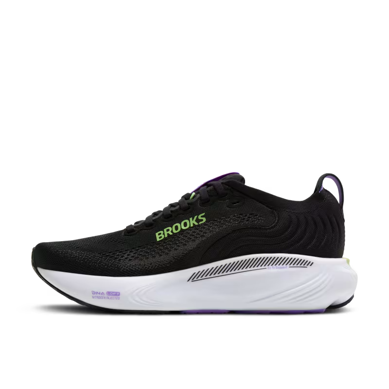 BROOKS ADRENALINE GTS 25 Womens (D) BLACK/BLACKENED PEARL/PURPLE