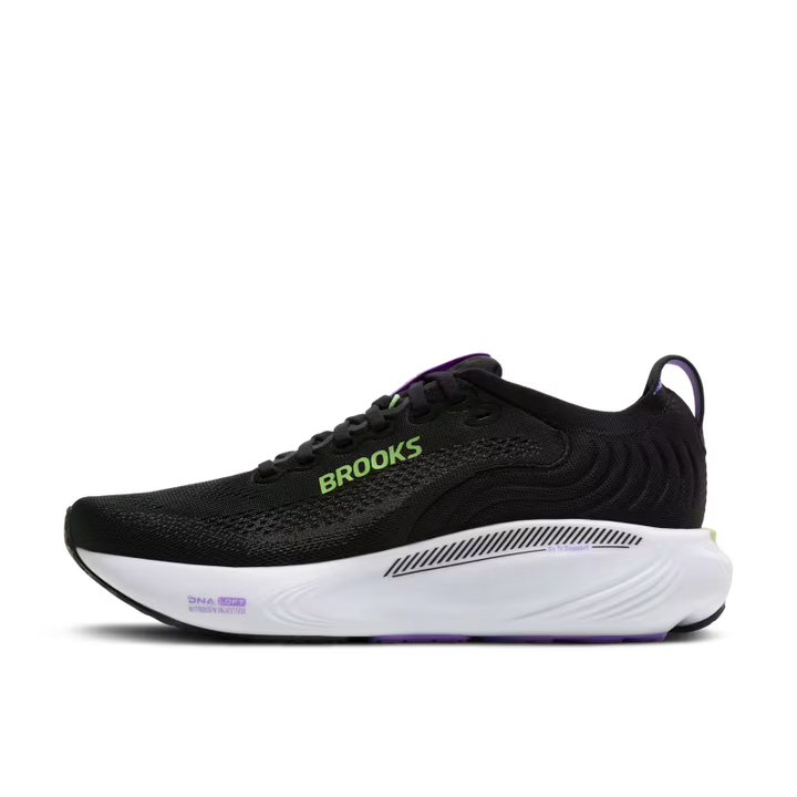 BROOKS ADRENALINE GTS 25 Womens (D) BLACK/BLACKENED PEARL/PURPLE