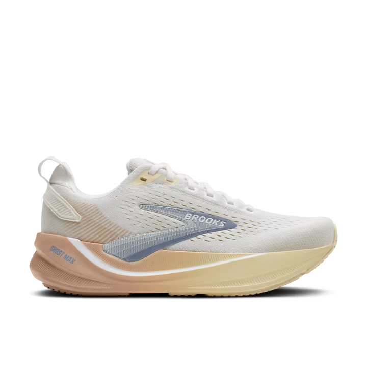 BROOKS GHOST MAX 4 1 (B) WHITE/ROSE/RUTABAGA