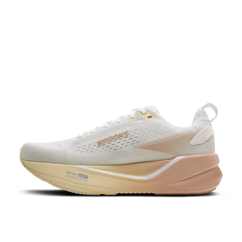 BROOKS GHOST MAX 4 1 (B) WHITE/ROSE/RUTABAGA