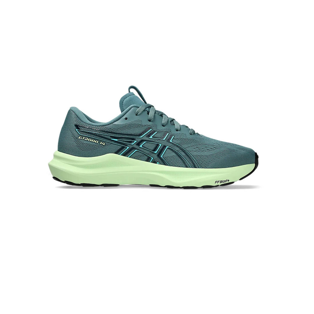 ASICS Kids GT-2000 14 GS (Laces) FOGGY TEAL/ILLUMINATE YELLOW