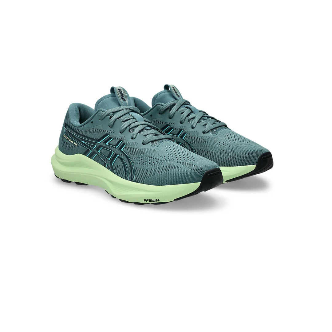 ASICS Kids GT-2000 14 GS (Laces) FOGGY TEAL/ILLUMINATE YELLOW