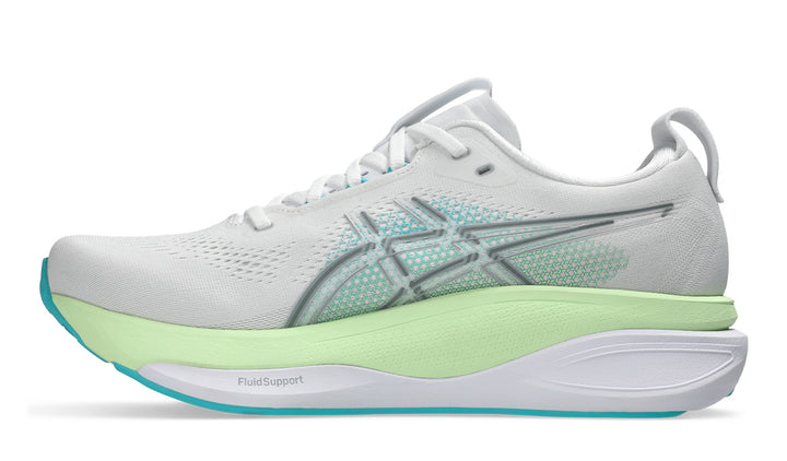 ASICS Male GEL-KAYANO 33 WHITE/ENERGY AQUA
