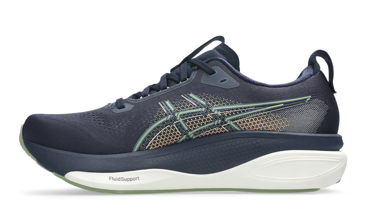 ASICS Male GEL-KAYANO 33 (2E) MIDNIGHT/KHAKI GREEN