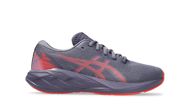 ASICS Kids NOVABLAST 5 GS Laces GREYISH PURPLE/CORAL REEF