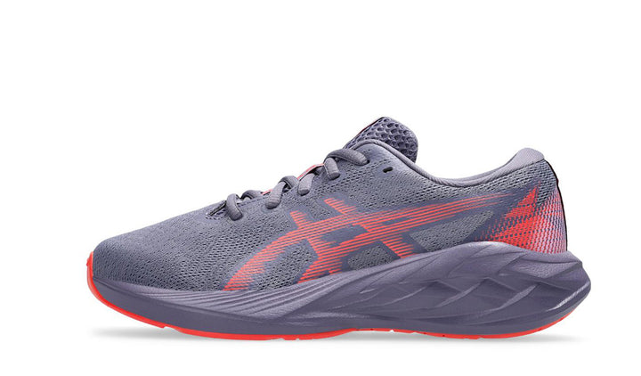 ASICS Kids NOVABLAST 5 GS Laces GREYISH PURPLE/CORAL REEF