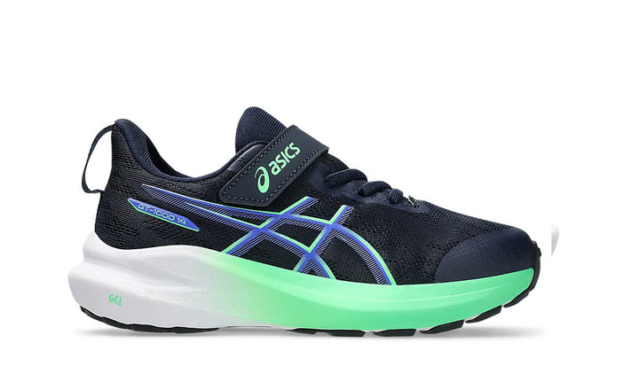 ASICS Kids GT-1000 14 PS MIDNIGHT/VITAL GREEN (Velcro)