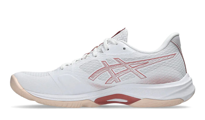 ASICS W NETBURNER BALLISTIC FF 4 (B) WHITE/ROSE ROUGE