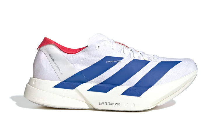 ADIDAS Adizero Adios Pro 4 Mens (D) Cloud White/Royal Blue
