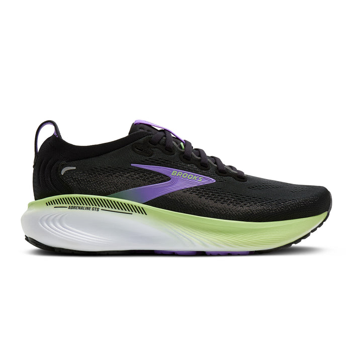BROOKS ADRENALINE GTS 25 Womens (D) BLACK/BLACKENED PEARL/PURPLE