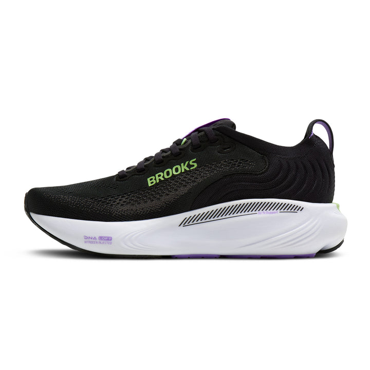 BROOKS ADRENALINE GTS 25 Womens (D) BLACK/BLACKENED PEARL/PURPLE