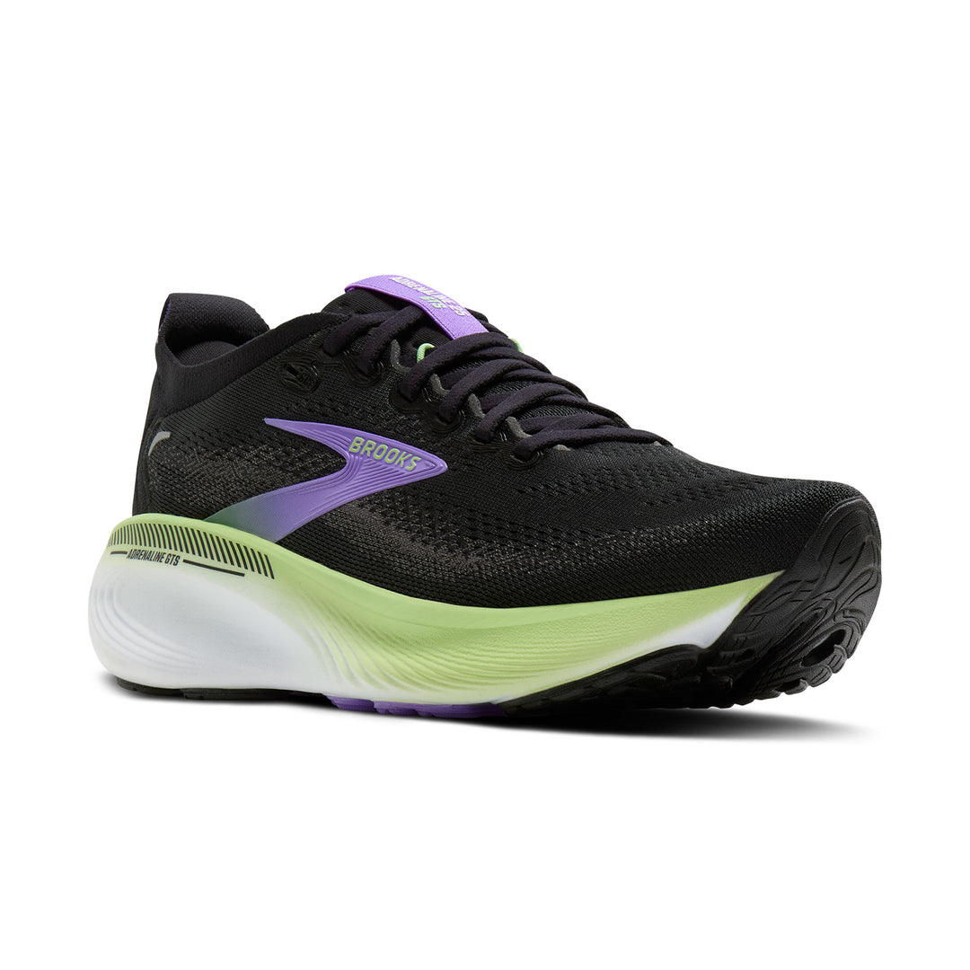 BROOKS ADRENALINE GTS 25 Womens (D) BLACK/BLACKENED PEARL/PURPLE