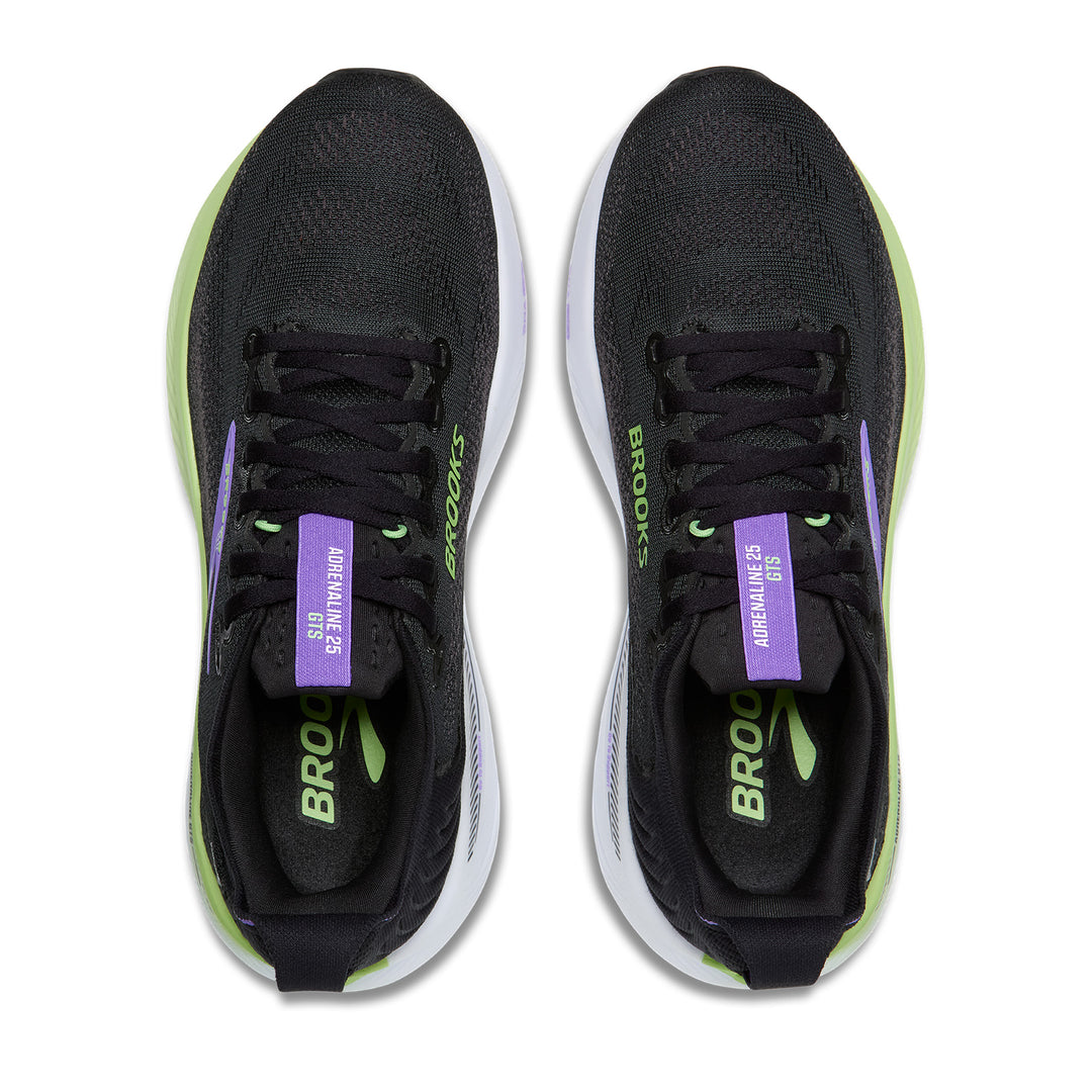 BROOKS ADRENALINE GTS 25 Womens (D) BLACK/BLACKENED PEARL/PURPLE