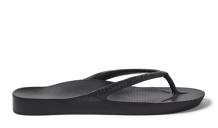 Archies Arch Support Jandals - Black