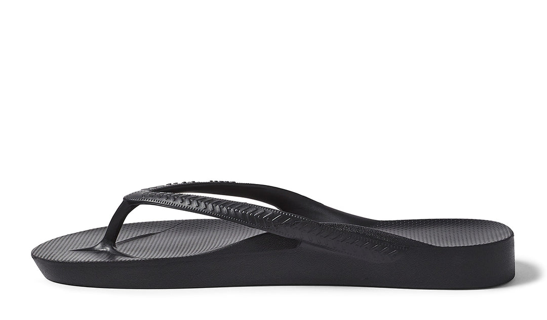 Archies Arch Support Jandals - Black