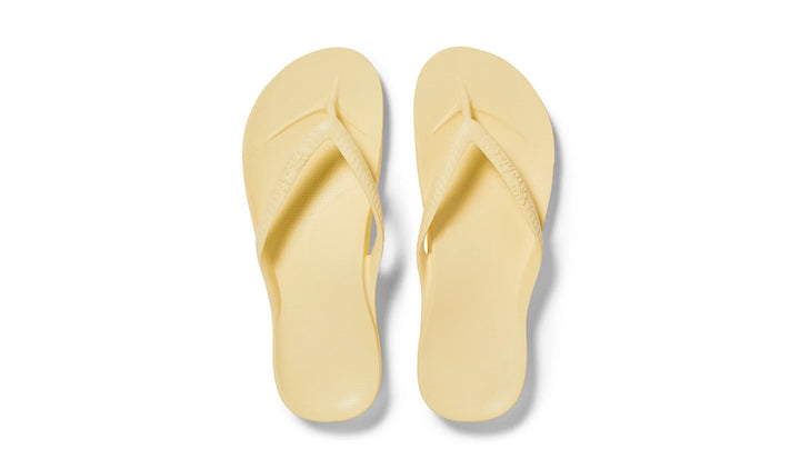 Arch Support Jandals Lemon