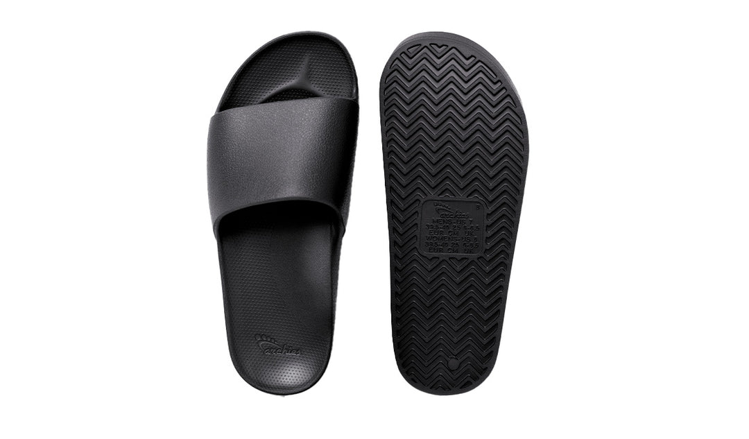 Archies Arch Support Slides - Black