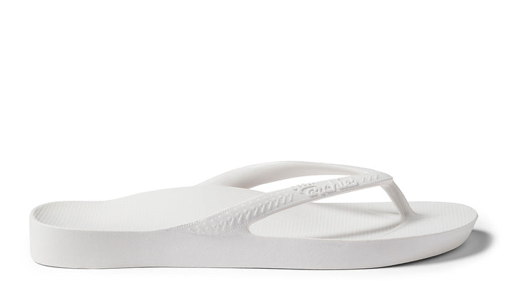 Archies Arch Support Jandals - White