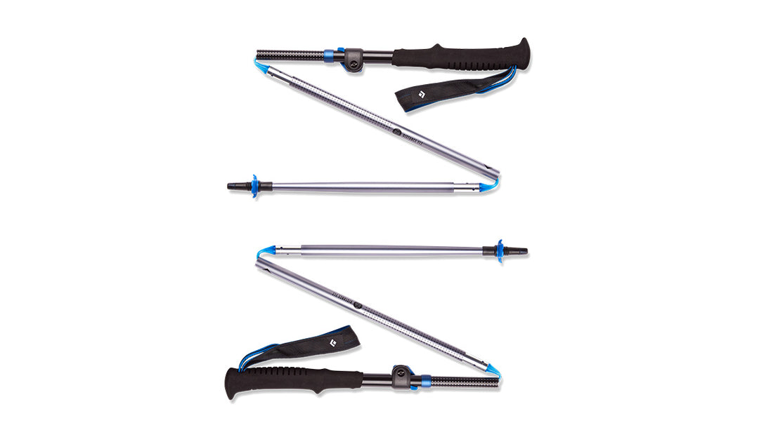 DISTANCE FLZ POLES 110-125CM Trekking/Running Pewter