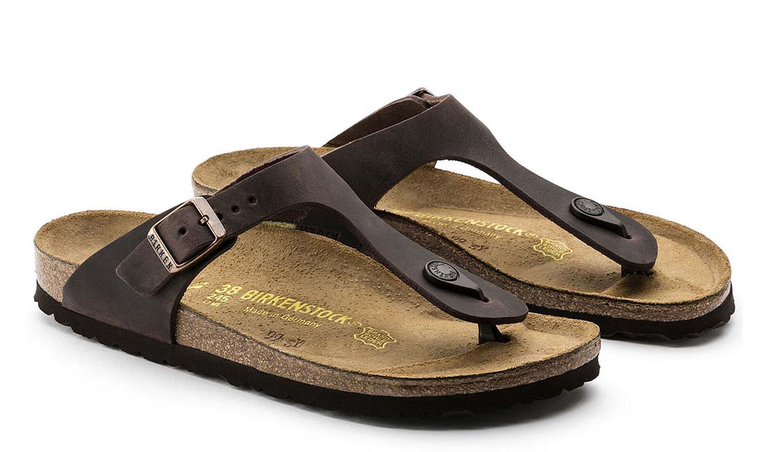 BIRKENSTOCK Gizeh Oiled Leather Regular Habana