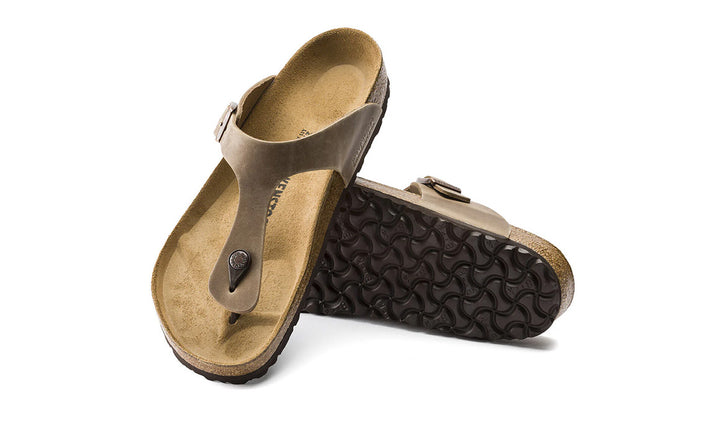Birk Gizeh Oiled Leather Tobacco Brown