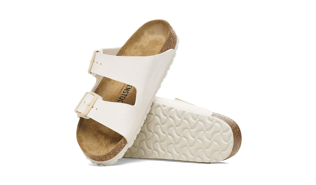 Birkenstock Arizona Birko-Flor Eggshell (Regular width)