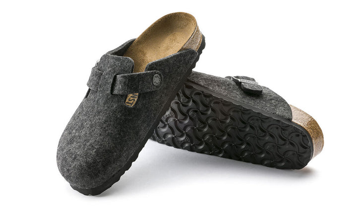 Birkenstock - Boston - Wool - Anthracite - Regular Width