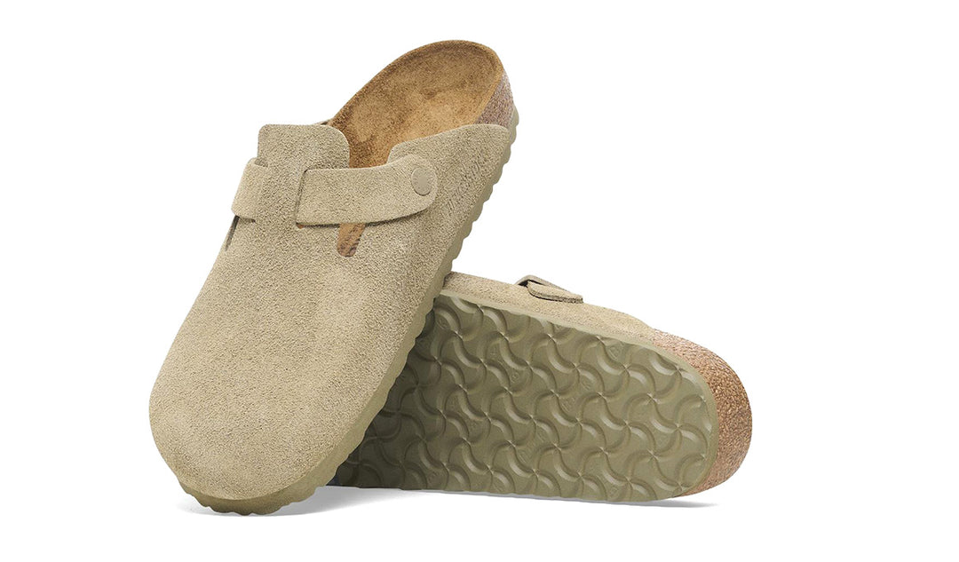 BK UNISEX Boston Suede (Regular) Faded Khaki