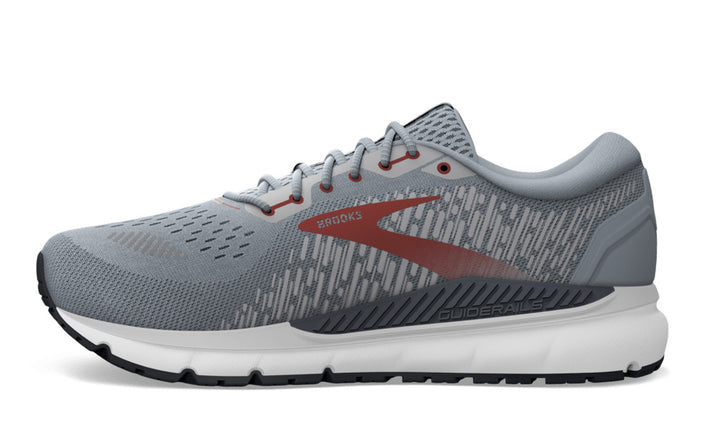 BROOKS ADDICTION GTS Mens (2E) Grey/Ebony/Chilli Oil