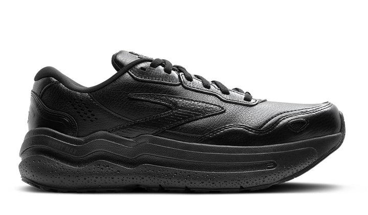 BROOKS GHOST MAX 2 LEATHER Mens (2E) Black