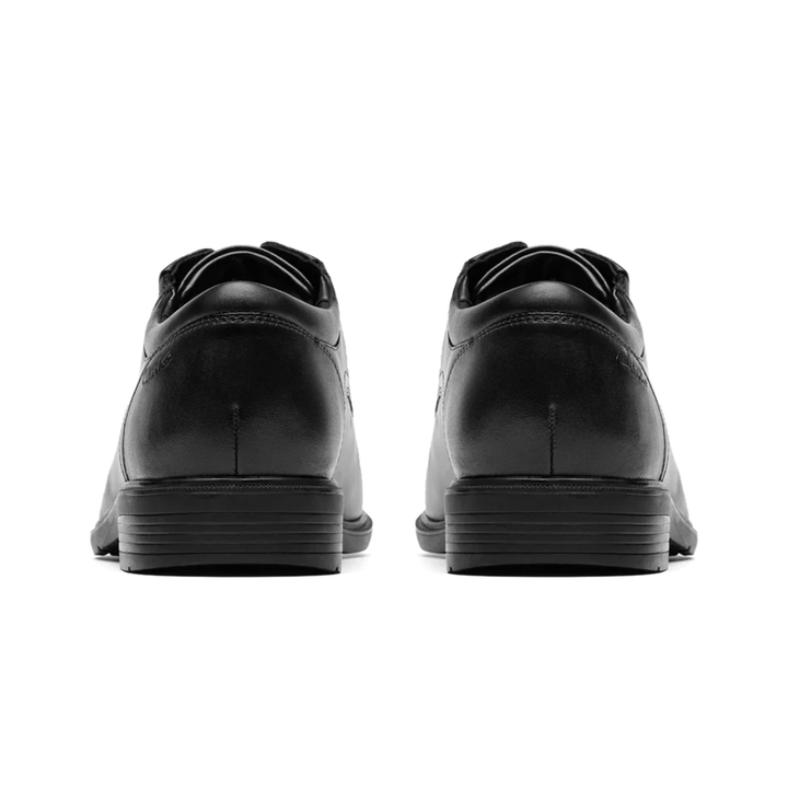 CLARKS MENS Steadwell Lace Black Leather