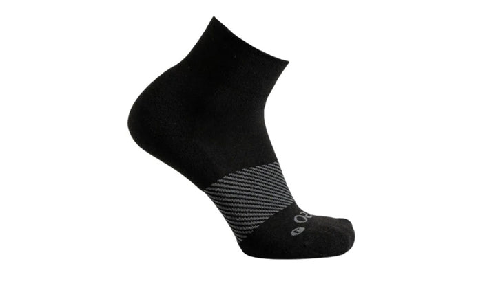 Merino Wool Quarter Crew Black