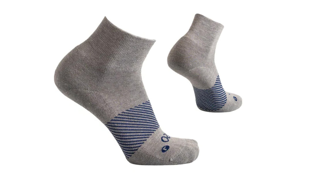 Merino Wool Quarter Crew Grey