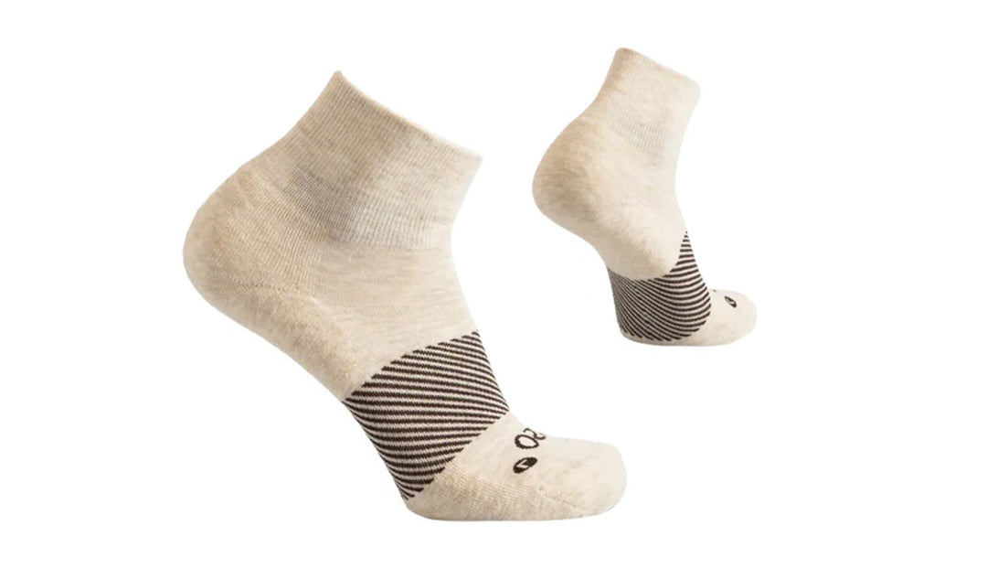 Merino Wool Quarter Crew Mushroom