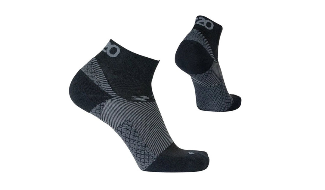 Plantar Fasciitis Quarter Crew Black