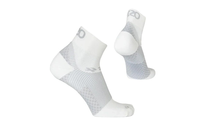 Plantar Fasciitis Quarter Crew White