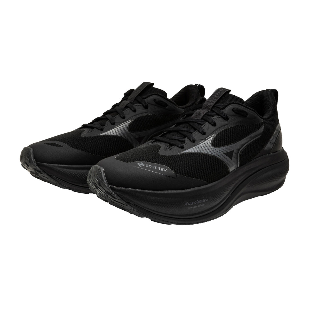MIZUNO Wave Rider Gtx 4 Mens (2E) Wide -Black/Black