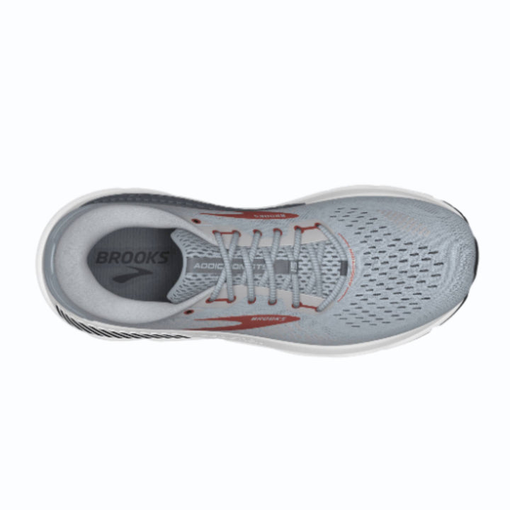 BROOKS ADDICTION GTS Mens (2E) Grey/Ebony/Chilli Oil
