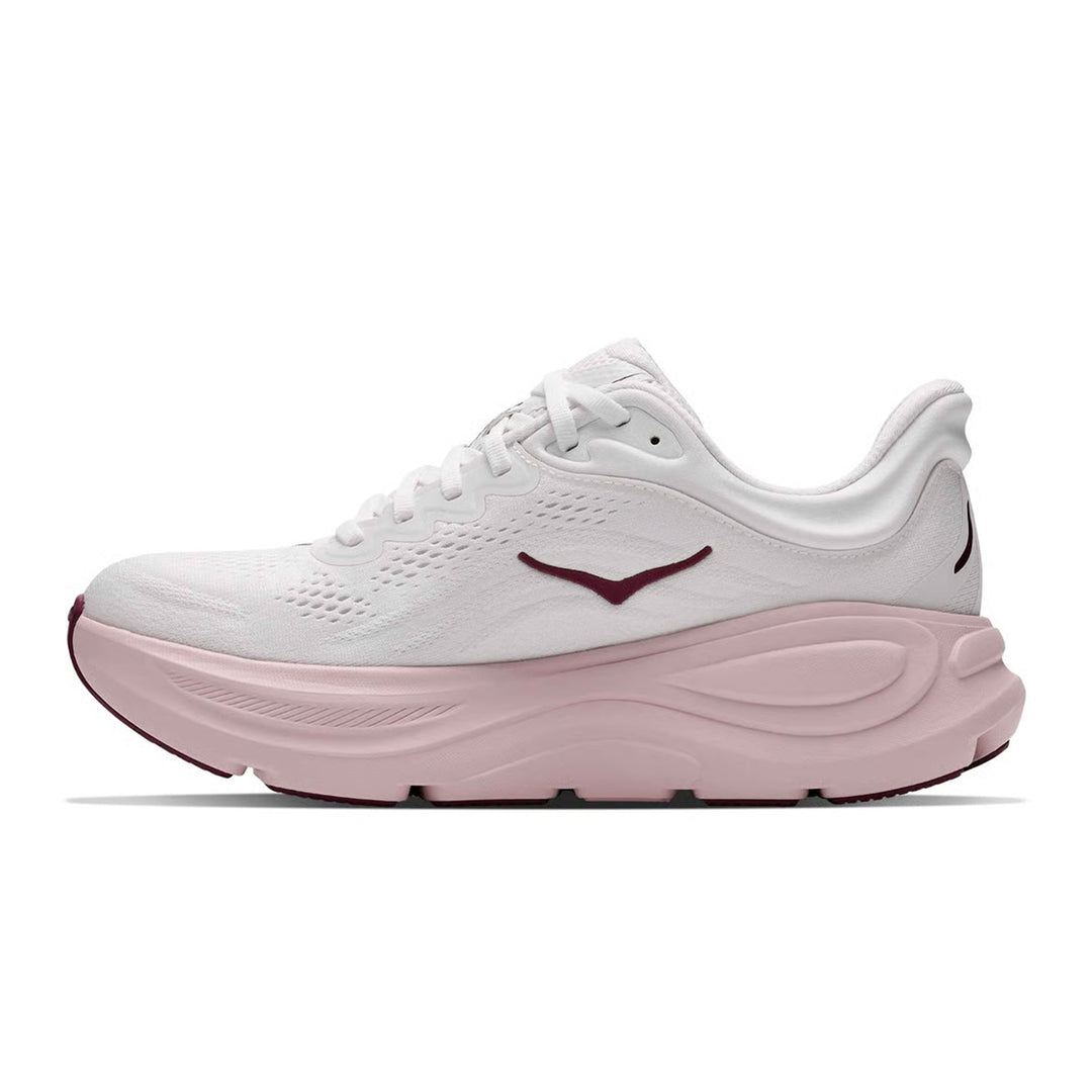 HOKA BONDI 9 Womens (B) White / Pink Opal