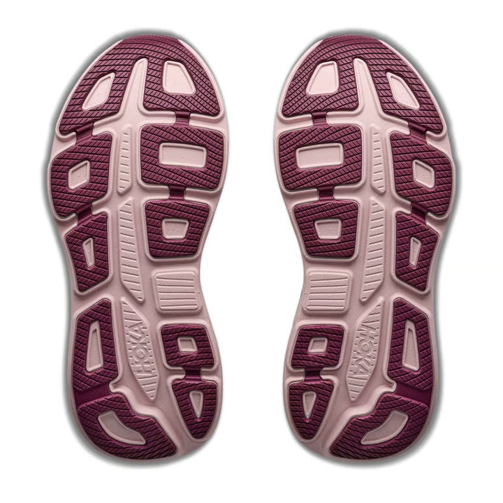 HOKA BONDI 9 Womens (B) White / Pink Opal