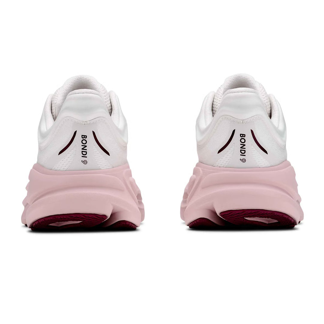 HOKA BONDI 9 Womens (B) White / Pink Opal