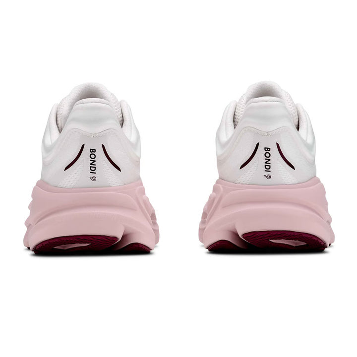 HOKA BONDI 9 Womens (B) White / Pink Opal