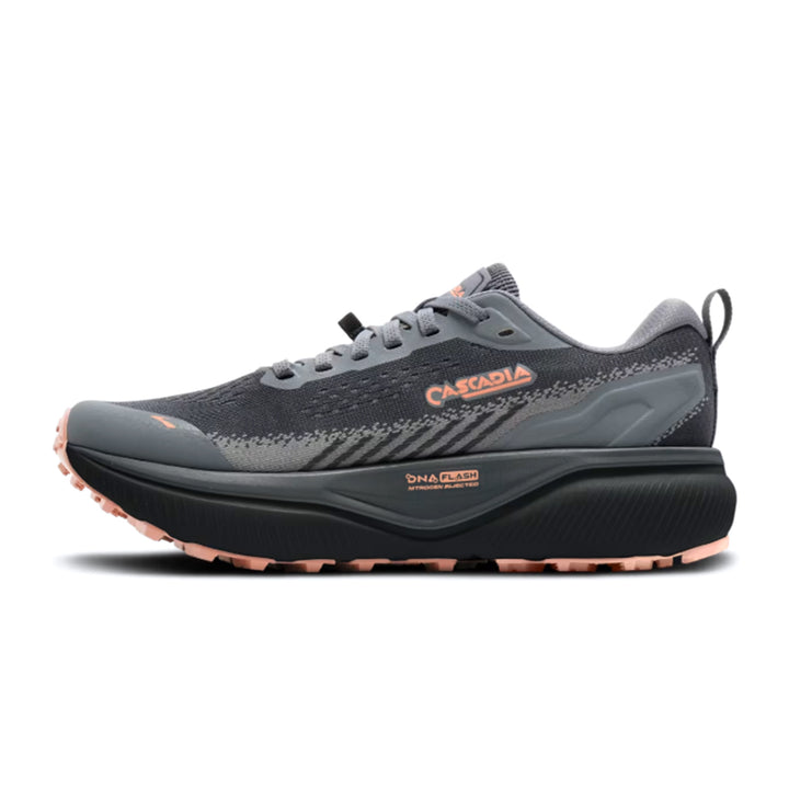 BROOKS CASCADIA v20 Womens (D) Grey/ Grey/ Peach