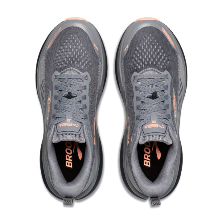 BROOKS CASCADIA v20 Womens (D) Grey/ Grey/ Peach