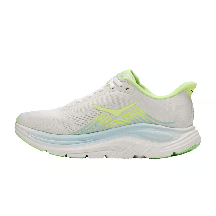 HOKA CLIFTON 11 Womens (D) Wide Frost / Neon Yuzu