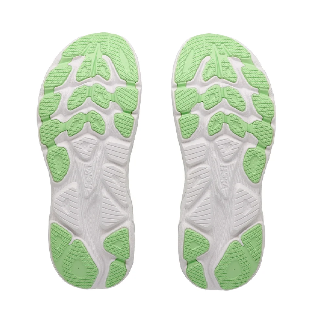 HOKA CLIFTON 11 Womens (D) Wide Frost / Neon Yuzu