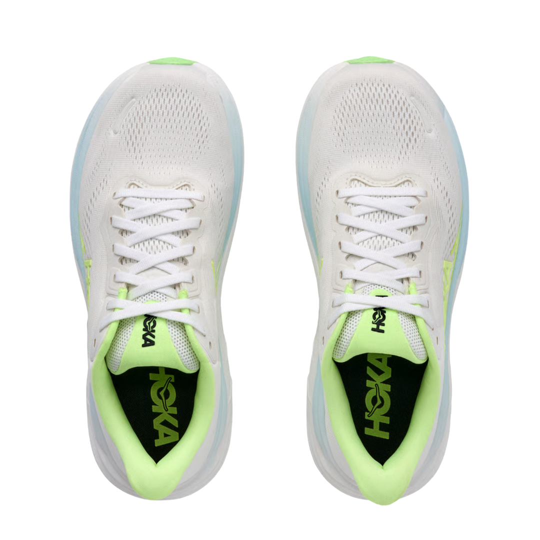 HOKA CLIFTON 11 Womens (D) Wide Frost / Neon Yuzu